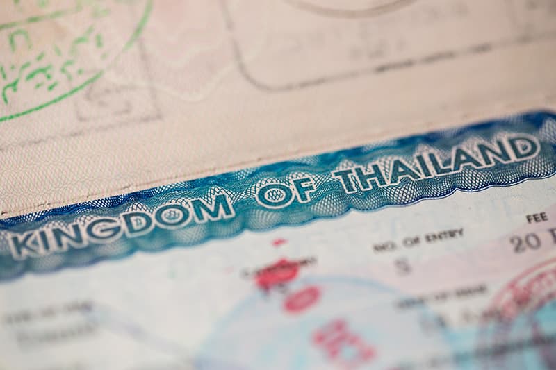 Visum für Thailand